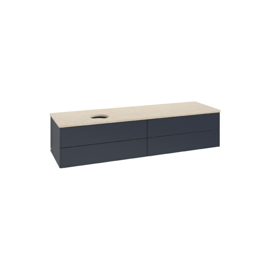 V&B Waschtischunterschrank ohne Frontstruktur Antao 160x50cm, WBP-farbe botti., md bl. m Lac
