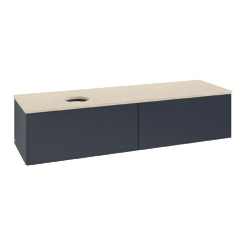 V&B Waschtischunterschrank ohne Frontstruktur Antao 160x50cm, WBP-farbe botti., md bl. m Lac