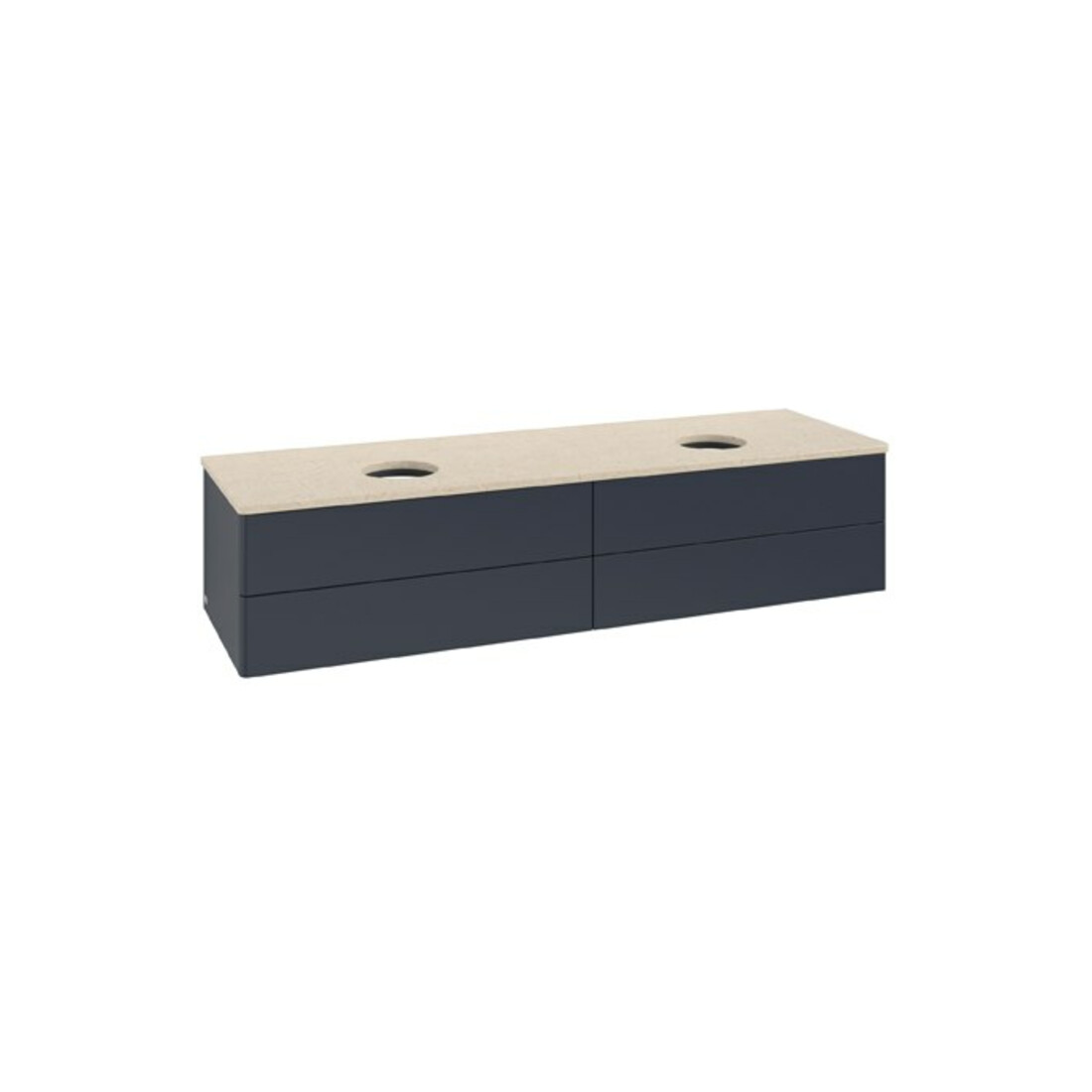 V&B Waschtischunterschrank ohne Frontstruktur Antao 160x50cm, WBP-farbe botti., md bl. m Lac