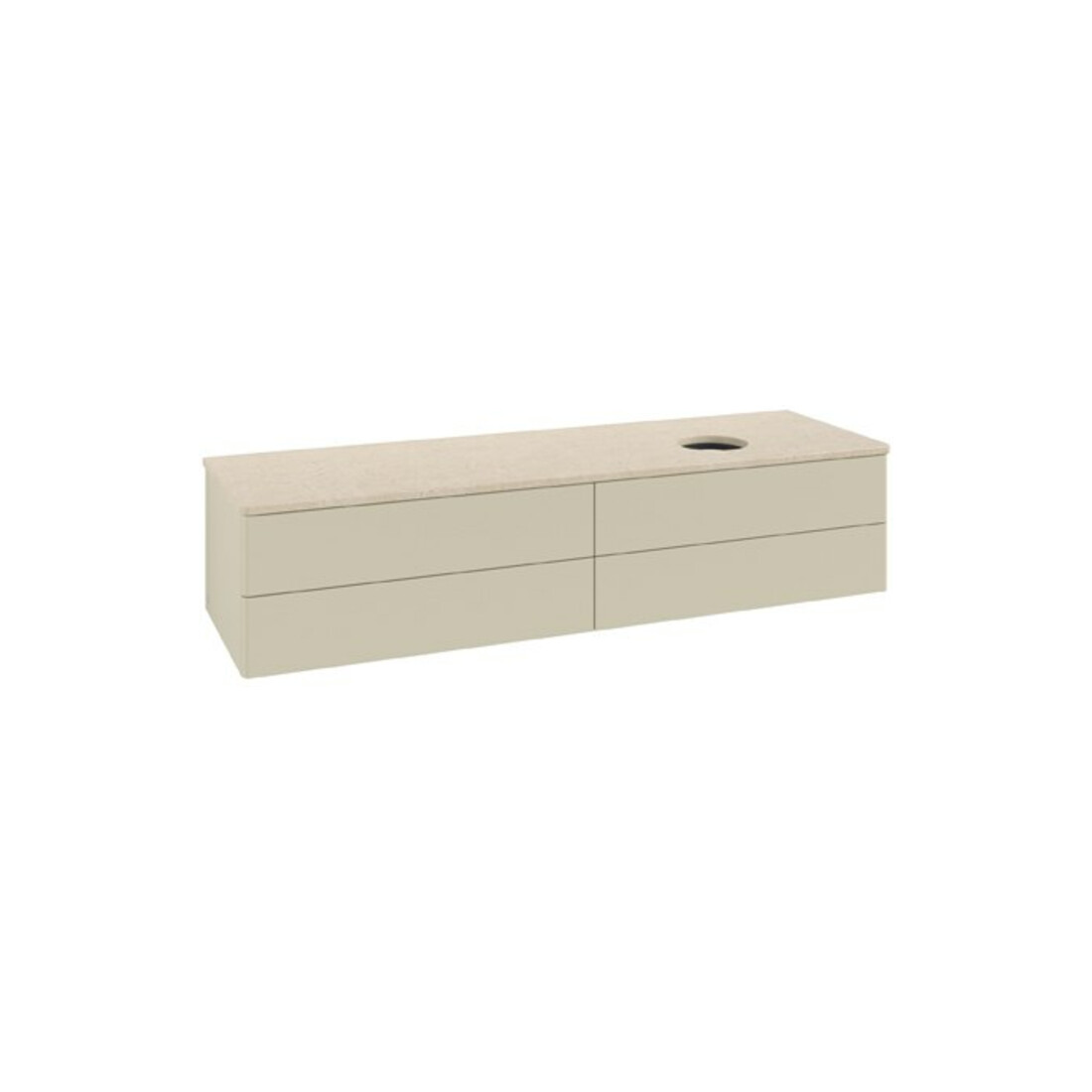 V&B Waschtischunterschrank ohne Frontstruktur Antao 160x50cm, WBP-farbe botti., si Gr m Lac