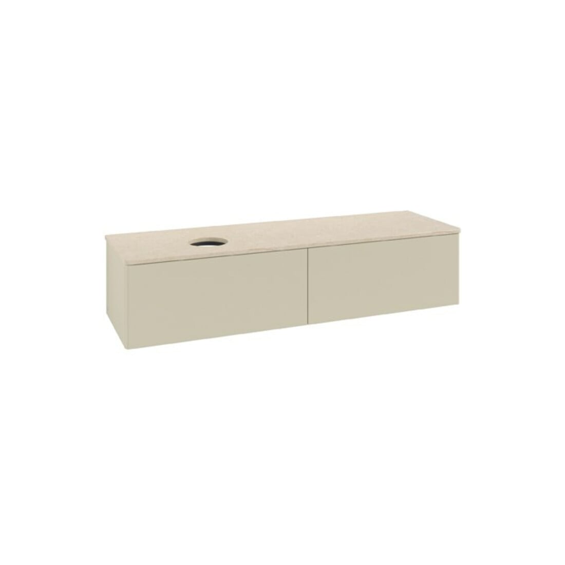 V&B Waschtischunterschrank ohne Frontstruktur Antao 160x50cm, WBP-farbe botti., si Gr m Lac