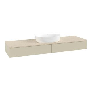 V&B Waschtischunterschrank ohne Frontstruktur Antao 160x50cm, WBP-farbe botti., si Gr m Lac