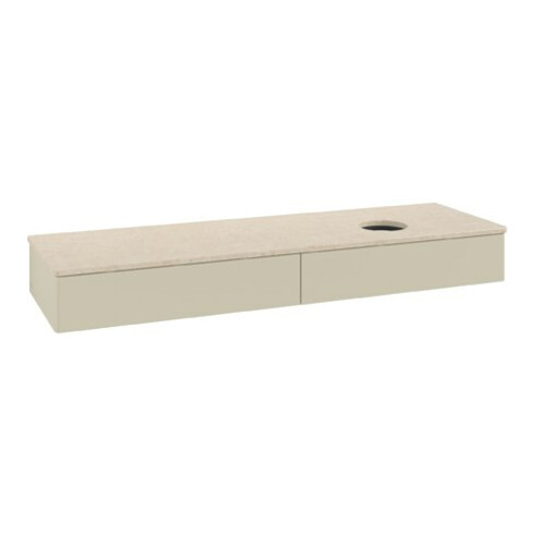 V&B Waschtischunterschrank ohne Frontstruktur Antao 160x50cm, WBP-farbe botti., si Gr m Lac