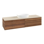 V&B Waschtischunterschrank ohne Frontstruktur Antao 160x50cm, WBP-farbe botti., warm walnut