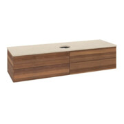 V&B Waschtischunterschrank ohne Frontstruktur Antao 160x50cm, WBP-farbe botti., warm walnut-4