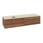 V&B Waschtischunterschrank ohne Frontstruktur Antao 160x50cm, WBP-farbe botti., warm walnut