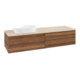V&B Waschtischunterschrank ohne Frontstruktur Antao 160x50cm, WBP-farbe botti., warm walnut-3