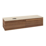 V&B Waschtischunterschrank ohne Frontstruktur Antao 160x50cm, WBP-farbe botti., warm walnut