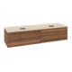 V&B Waschtischunterschrank ohne Frontstruktur Antao 160x50cm, WBP-farbe botti., warm walnut-1