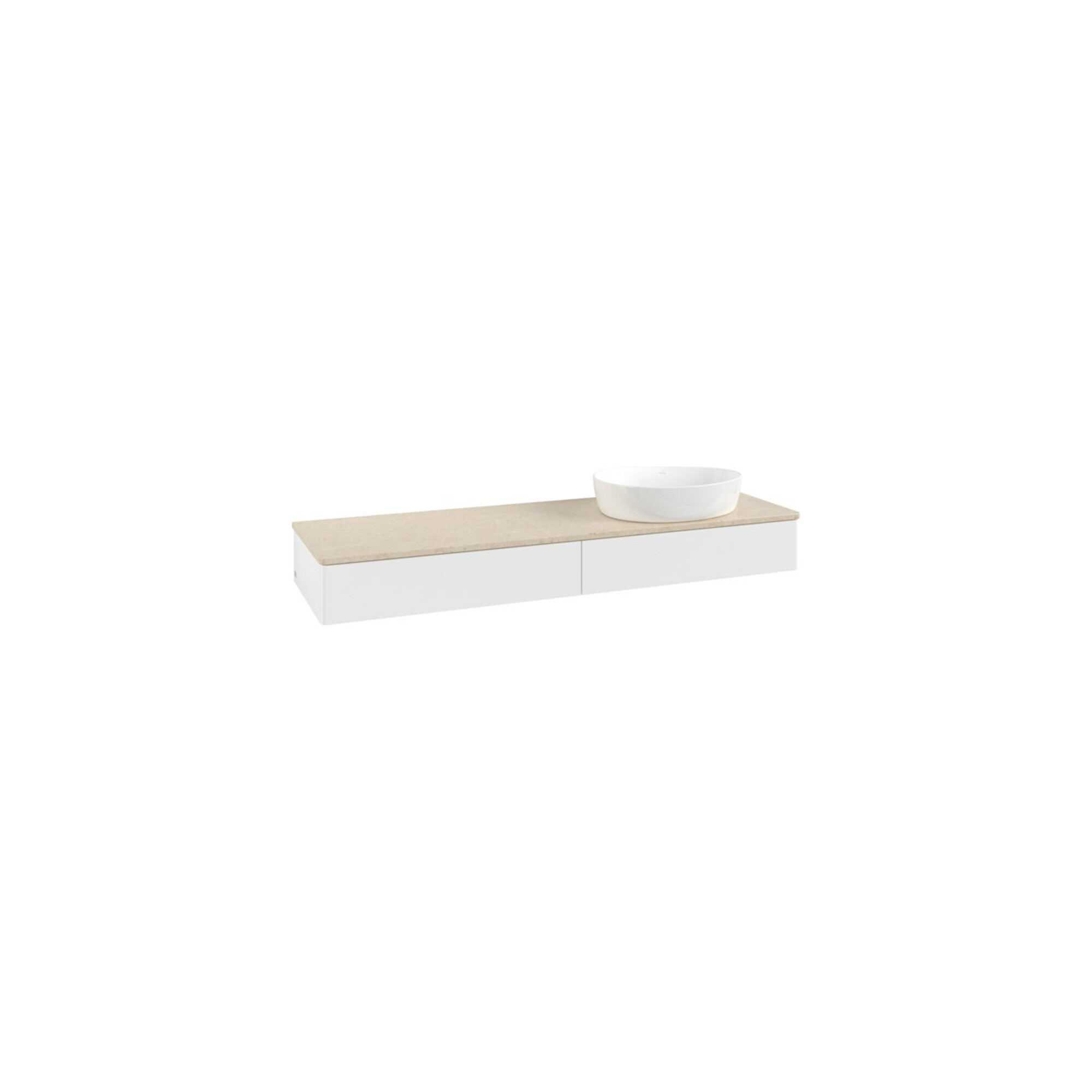 V&B Waschtischunterschrank ohne Frontstruktur Antao 160x50cm, WBP-farbe botti., wh. m Lac ; Villeroy & Boch