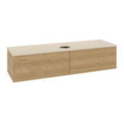 V&B Waschtischunterschrank ohne Frontstruktur Antao 160x50cm, WBP-farbe botticino, honey oak-4