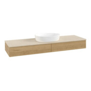 V&B Waschtischunterschrank ohne Frontstruktur Antao 160x50cm, WBP-farbe botticino, honey oak