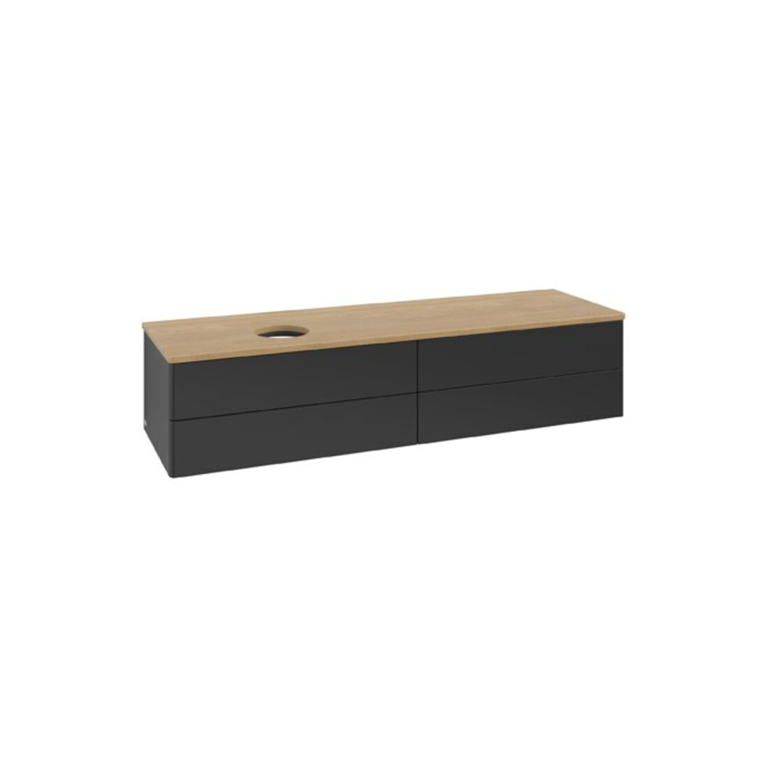 V&B Waschtischunterschrank ohne Frontstruktur Antao 160x50cm, WBP-farbe hon. Oa, bla m Lac