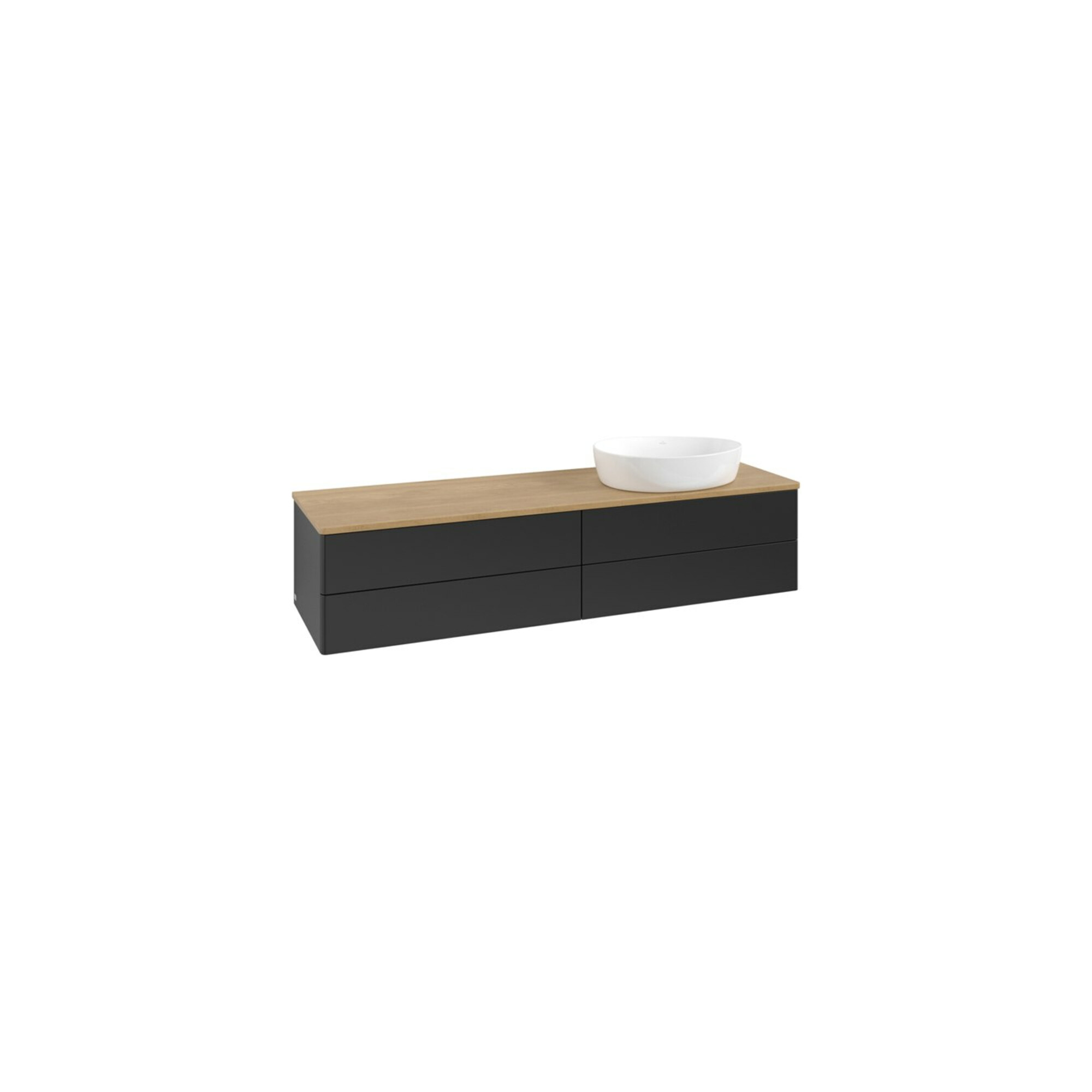 V&B Waschtischunterschrank ohne Frontstruktur Antao 160x50cm, WBP-farbe hon. Oa, bla m Lac ; Villeroy & Boch