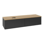 V&B Waschtischunterschrank ohne Frontstruktur Antao 160x50cm, WBP-farbe hon. Oa, bla m Lac