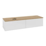 V&B Waschtischunterschrank ohne Frontstruktur Antao 160x50cm, WBP-farbe hon. Oa, glo wh. Lac-3