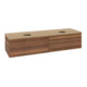 V&B Waschtischunterschrank ohne Frontstruktur Antao 160x50cm, WBP-farbe hon. Oa, warm walnut-3