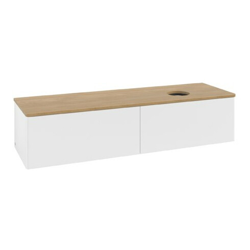 V&B Waschtischunterschrank ohne Frontstruktur Antao 160x50cm, WBP-farbe hon. Oa, wh. m Lac