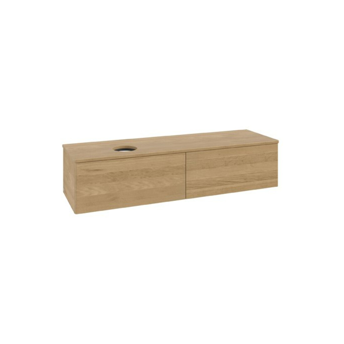 V&B Waschtischunterschrank ohne Frontstruktur Antao 160x50cm, WBP-farbe honey oak, honey oak