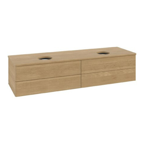 V&B Waschtischunterschrank ohne Frontstruktur Antao 160x50cm, WBP-farbe honey oak, honey oak