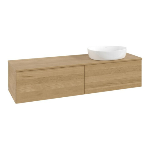 V&B Waschtischunterschrank ohne Frontstruktur Antao 160x50cm, WBP-farbe honey oak, honey oak