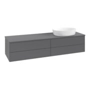 V&B Waschtischunterschrank ohne Frontstruktur Antao 160x50cm, WBP-farbe Lac, Anthrac. m Lac-3