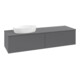 V&B Waschtischunterschrank ohne Frontstruktur Antao 160x50cm, WBP-farbe Lac, Anthrac. m Lac-1