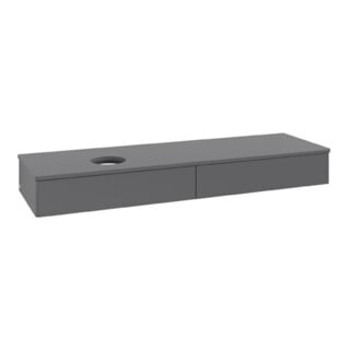 V&B Waschtischunterschrank ohne Frontstruktur Antao 160x50cm, WBP-farbe Lac, Anthrac. m Lac