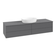 V&B Waschtischunterschrank ohne Frontstruktur Antao 160x50cm, WBP-farbe Lac, Anthrac. m Lac