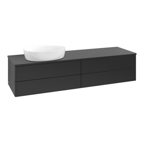 V&B Waschtischunterschrank ohne Frontstruktur Antao 160x50cm, WBP-farbe Lac, bla m lacquer