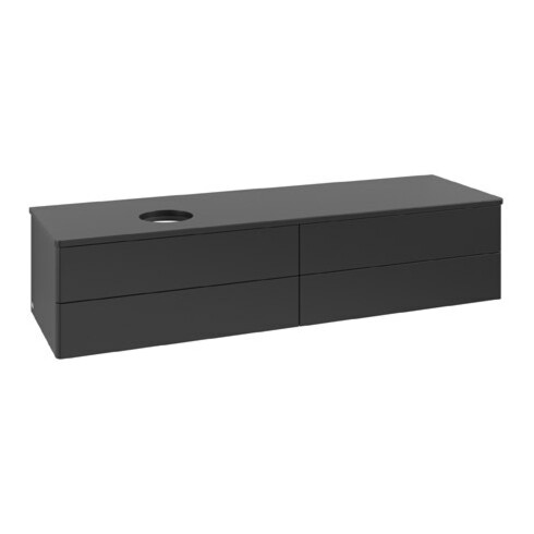 V&B Waschtischunterschrank ohne Frontstruktur Antao 160x50cm, WBP-farbe Lac, bla m lacquer