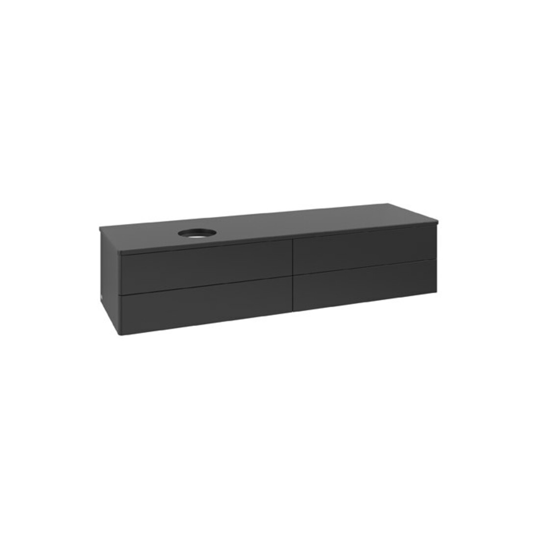 V&B Waschtischunterschrank ohne Frontstruktur Antao 160x50cm, WBP-farbe Lac, bla m lacquer