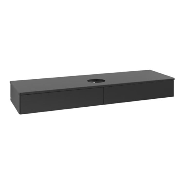 V&B Waschtischunterschrank ohne Frontstruktur Antao 160x50cm, WBP-farbe Lac, bla m lacquer