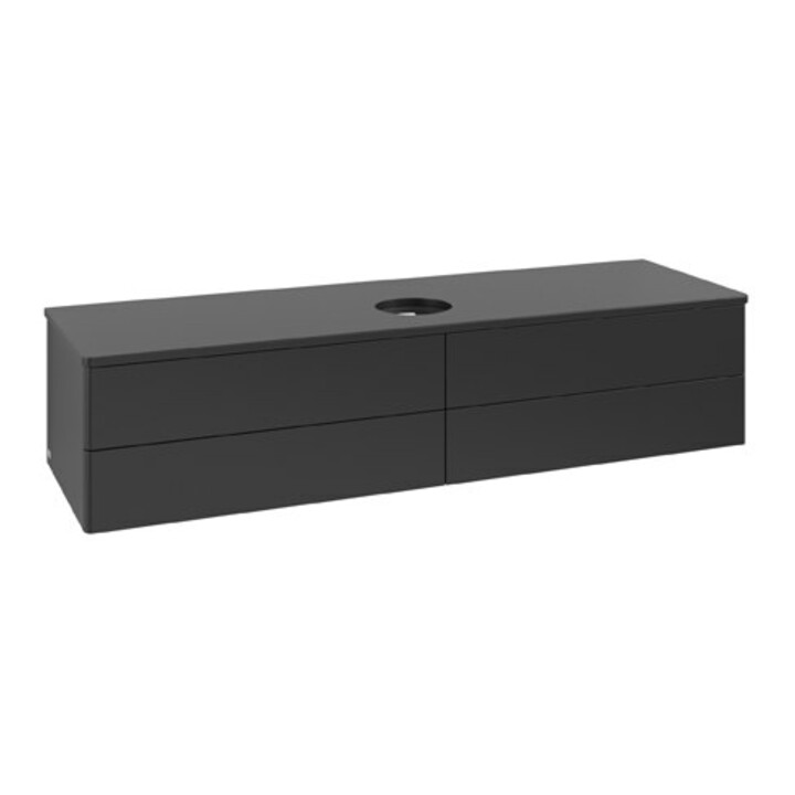 V&B Waschtischunterschrank ohne Frontstruktur Antao 160x50cm, WBP-farbe Lac, bla m lacquer