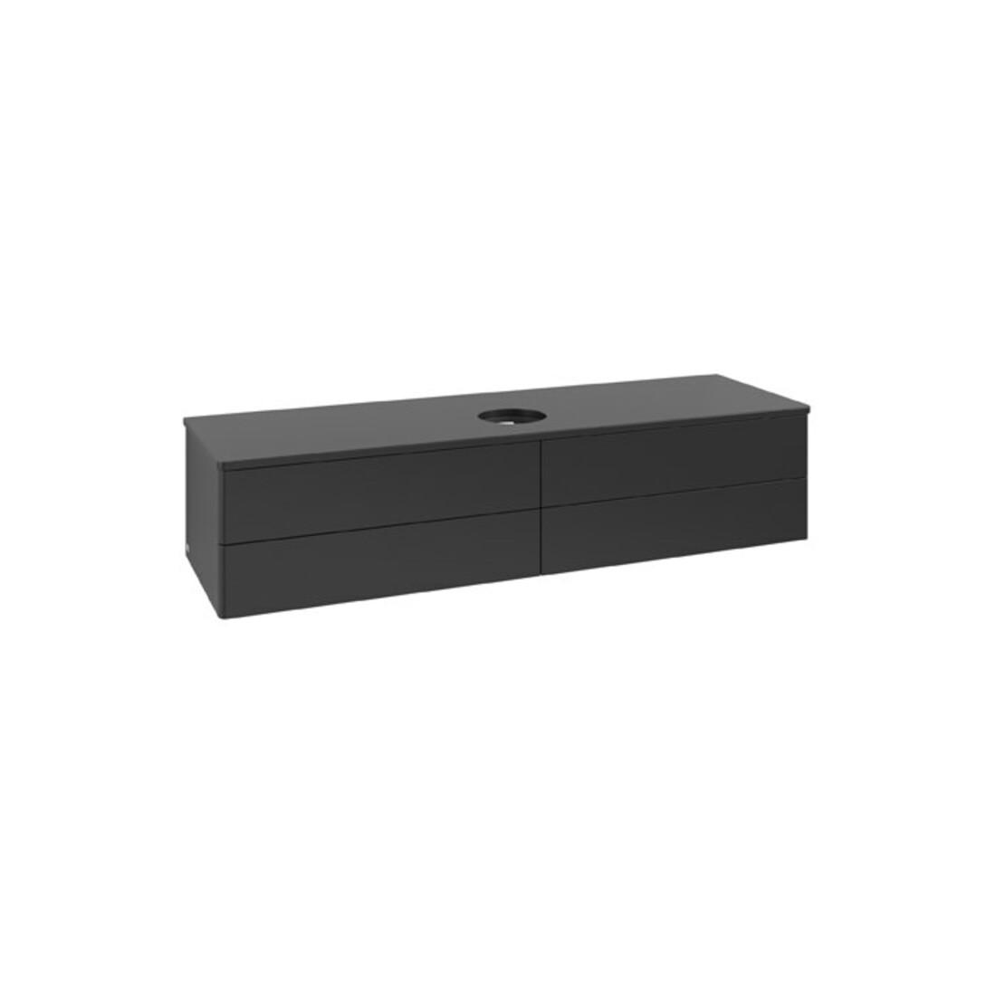 V&B Waschtischunterschrank ohne Frontstruktur Antao 160x50cm, WBP-farbe Lac, bla m lacquer