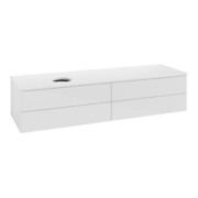 V&B Waschtischunterschrank ohne Frontstruktur Antao 160x50cm, WBP-farbe Lac, glo wh. lacquer-3