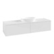 V&B Waschtischunterschrank ohne Frontstruktur Antao 160x50cm, WBP-farbe Lac, glo wh. lacquer