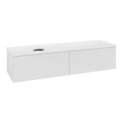 V&B Waschtischunterschrank ohne Frontstruktur Antao 160x50cm, WBP-farbe Lac, glo wh. lacquer