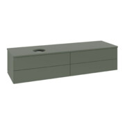 V&B Waschtischunterschrank ohne Frontstruktur Antao 160x50cm, WBP-farbe Lac, lea gre. m Lac