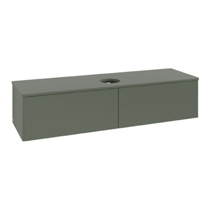 V&B Waschtischunterschrank ohne Frontstruktur Antao 160x50cm, WBP-farbe Lac, lea gre. m Lac