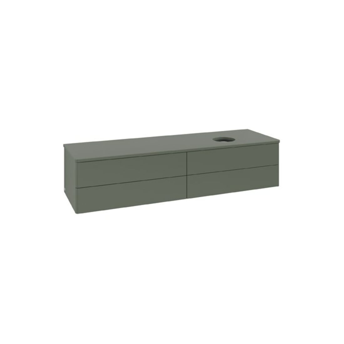 V&B Waschtischunterschrank ohne Frontstruktur Antao 160x50cm, WBP-farbe Lac, lea gre. m Lac