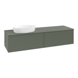 V&B Waschtischunterschrank ohne Frontstruktur Antao 160x50cm, WBP-farbe Lac, lea gre. m Lac