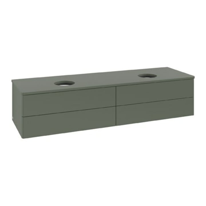 V&B Waschtischunterschrank ohne Frontstruktur Antao 160x50cm, WBP-farbe Lac, lea gre. m Lac