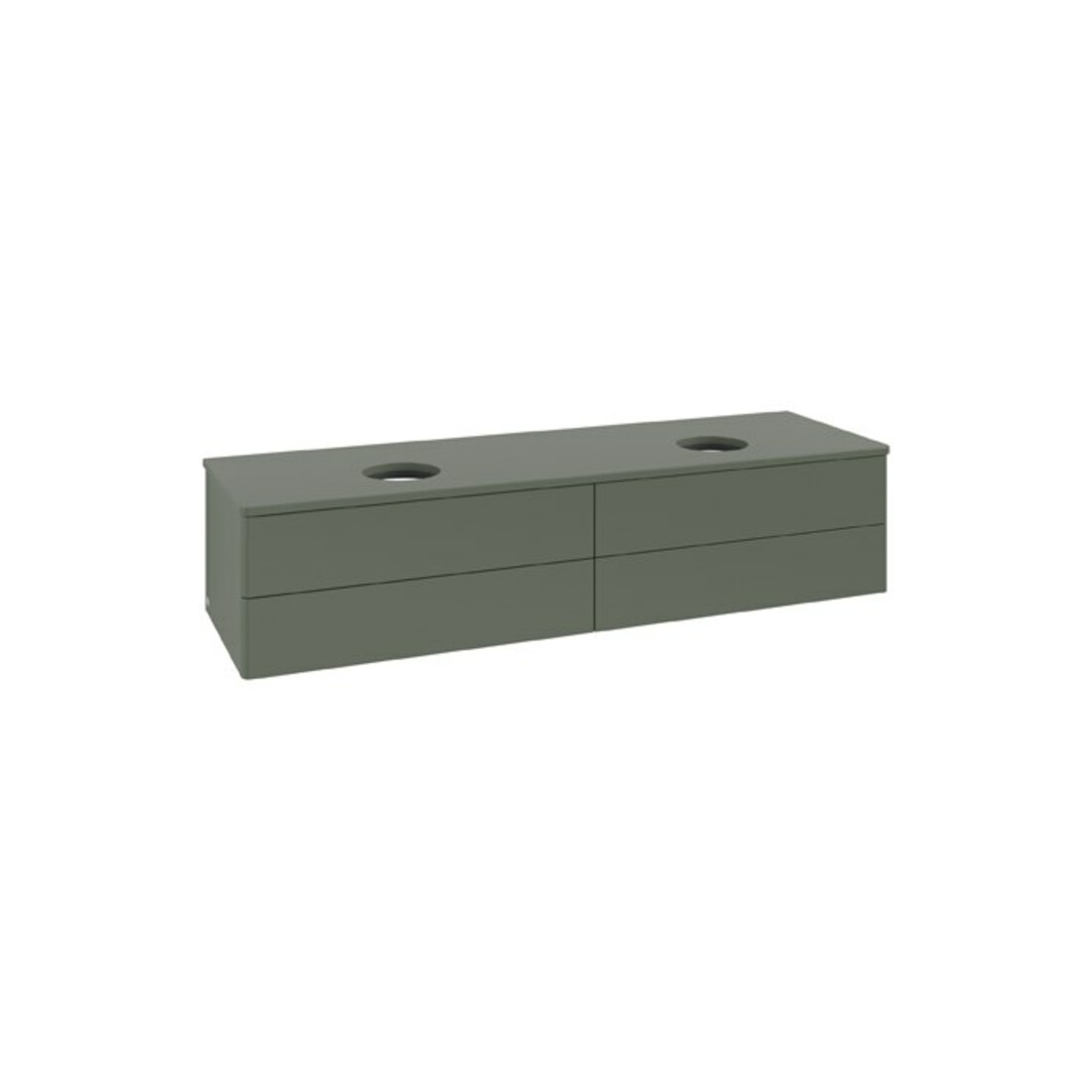 V&B Waschtischunterschrank ohne Frontstruktur Antao 160x50cm, WBP-farbe Lac, lea gre. m Lac