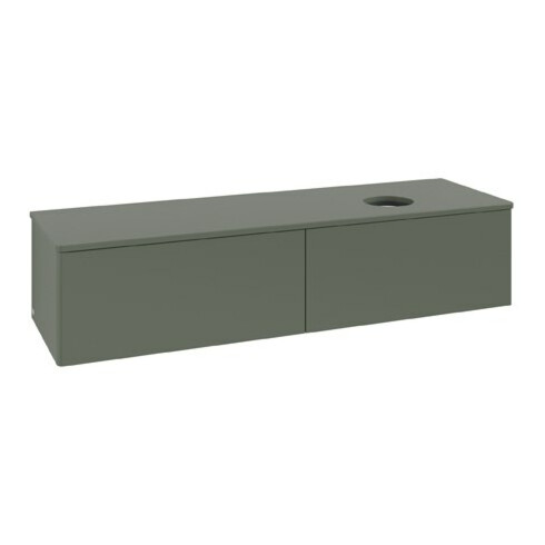 V&B Waschtischunterschrank ohne Frontstruktur Antao 160x50cm, WBP-farbe Lac, lea gre. m Lac