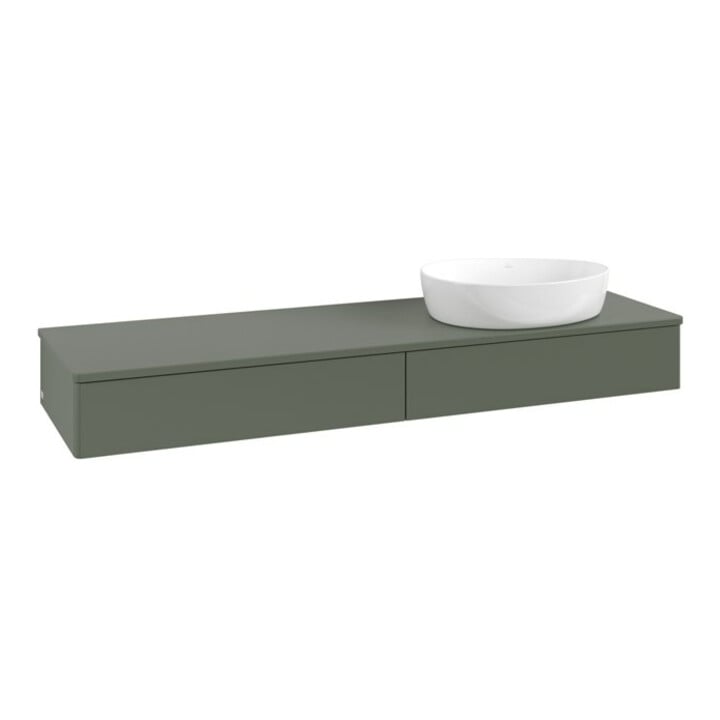 V&B Waschtischunterschrank ohne Frontstruktur Antao 160x50cm, WBP-farbe Lac, lea gre. m Lac