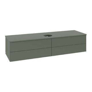 V&B Waschtischunterschrank ohne Frontstruktur Antao 160x50cm, WBP-farbe Lac, lea gre. m Lac
