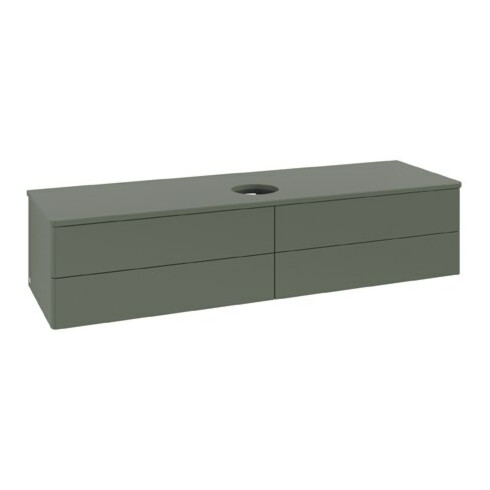 V&B Waschtischunterschrank ohne Frontstruktur Antao 160x50cm, WBP-farbe Lac, lea gre. m Lac