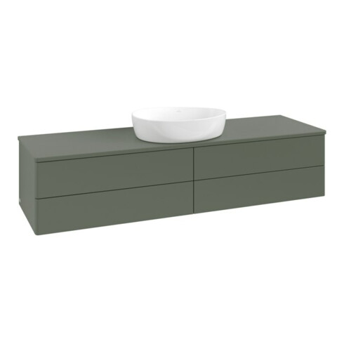V&B Waschtischunterschrank ohne Frontstruktur Antao 160x50cm, WBP-farbe Lac, lea gre. m Lac