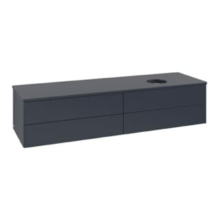 V&B Waschtischunterschrank ohne Frontstruktur Antao 160x50cm, WBP-farbe Lac, md bl. m Lac